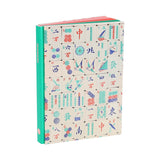 Beautifully designed with tactile Mahjong tile artwork on the front and back covers, this journal is perfect for lifelong players or those new to the game.

This lined journal features multi-colored pages that reflect the different colors of Mahjong tiles. Special features make the cover irresistible to the eye and to the touch, creating an outstanding hostess gift or special occasion present for Mahjong enthusiasts.

PORTABLE SIZE: This petite hardcover journal measures 5 x 7 in and features 176 multi-colo