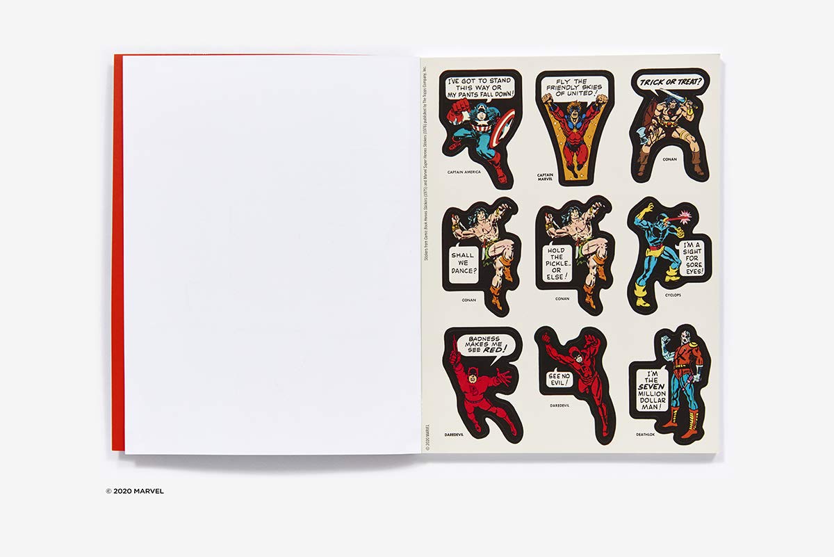 A super gift for fans, this book contains more than 200 vintage stickers featuring Marvel’s classic heroes and villains!&nbsp;

The Marvel Classic Sticker Book is the first to feature iconic, vintage stickers, including images from the comics and trading cards. Showcasing all of your favorite heroes and villains, the book includes five double-sided pull-out posters so you can make your own unique sticker creations on one side or create your own posters and comics on the other.

Whether you are a lifelong Ma