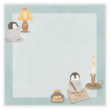 Relaxing Animals Day A note depicting each day of the animals living leisurely.
I drew a penguin enjoying reading in the study with candles and lights
It is a fun design that can be used according to your mood with two pattern assortments.

100 × 100 mm in height and 100 mm
2 patterns
80 Sheets
