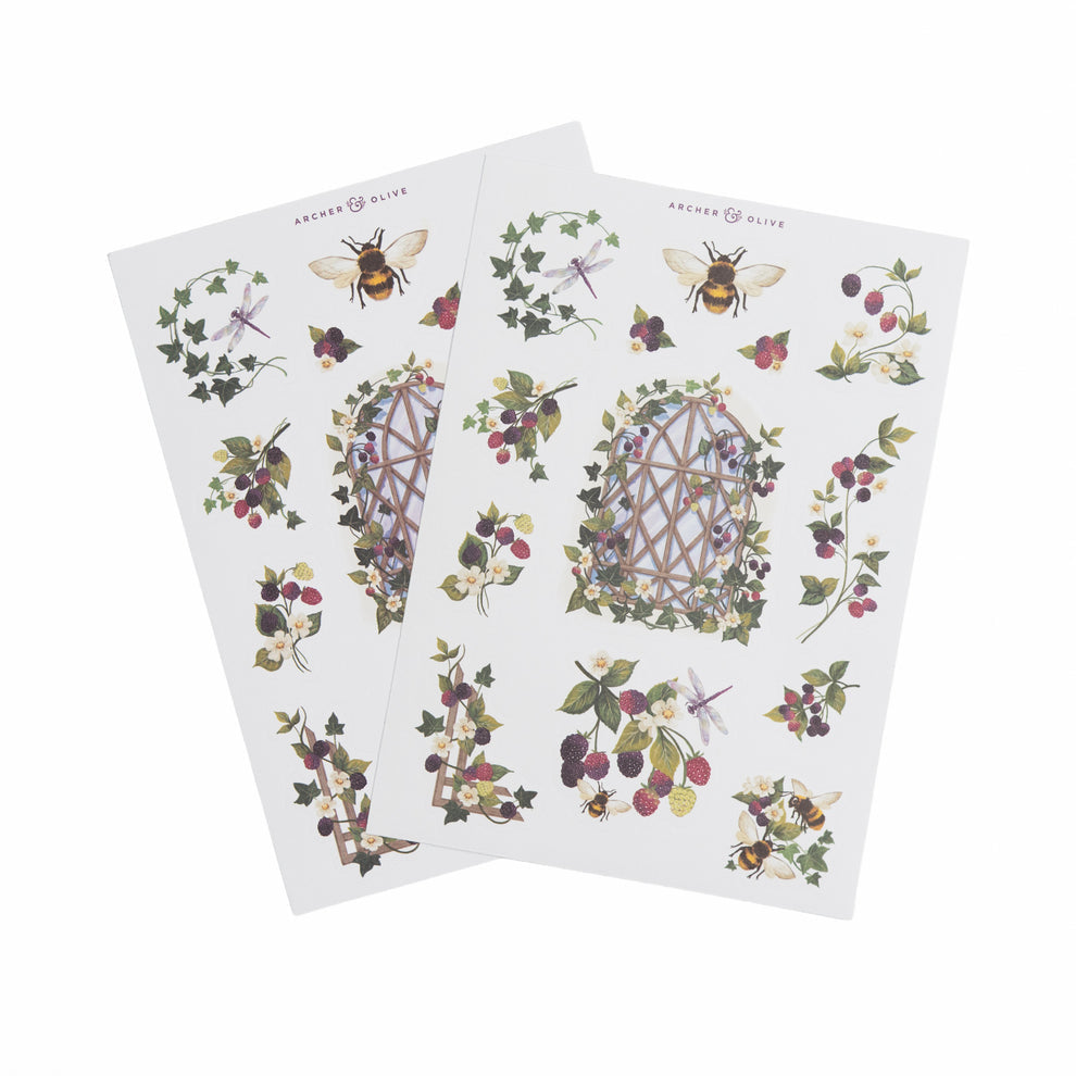 Archer and Olive Berries &amp; Vines Sticker Set