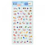 This sticker has a translucent and matte texture that blends in with the notebook.
It can be separated with perforations and carried as much as necessary.
I drew Mendako who is doing her best to promote live performances and events.
Recommended for those who want to enjoy Oshikatsu.

1 Sheet included
165× 90mm
Transparent seal