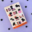 Meow Amor Witchy Book Cats Orange Sticker Sheet