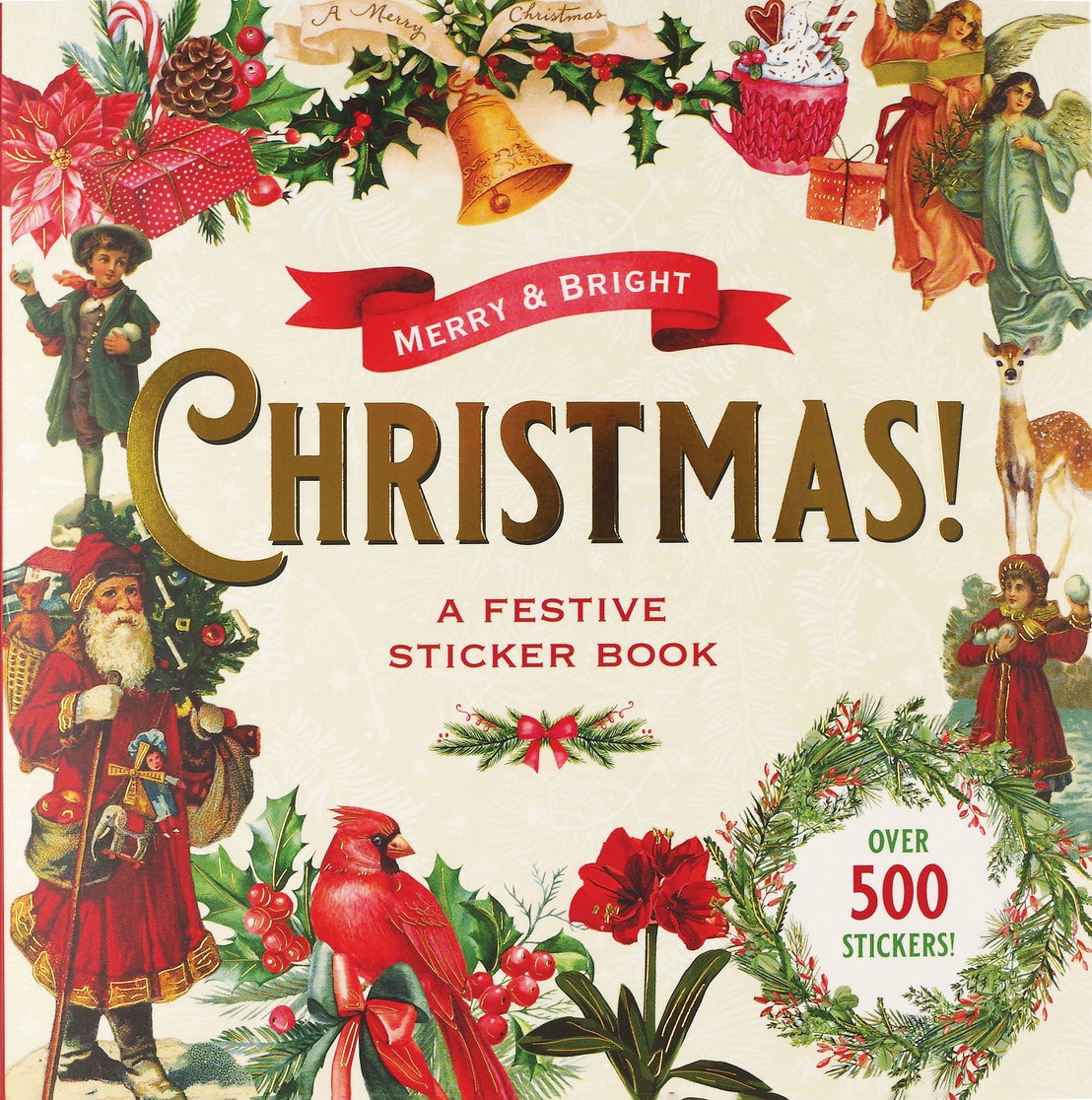 Libro de pegatinas navideñas