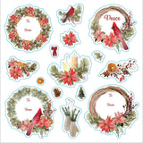 Libro de pegatinas navideñas