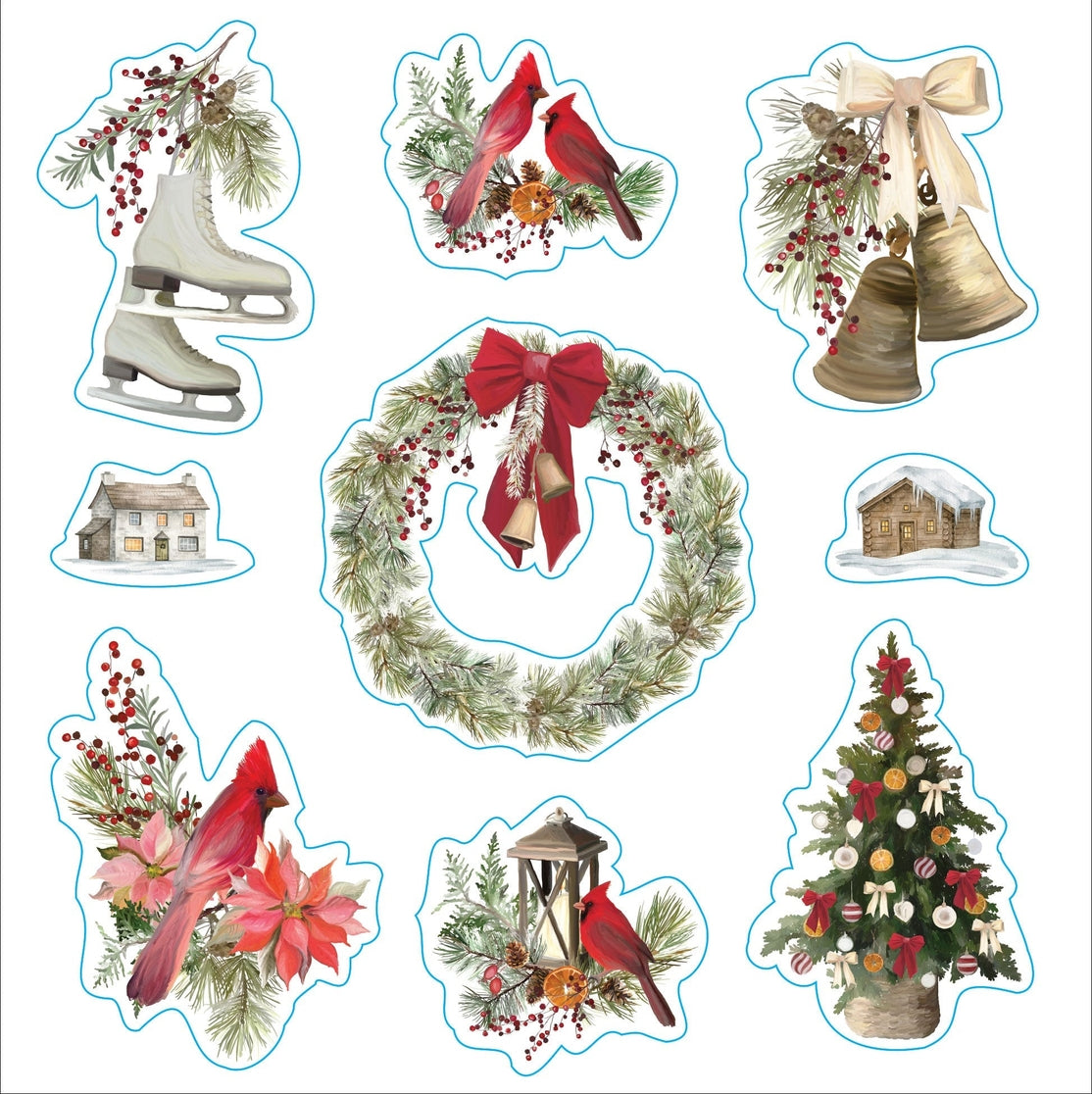 Libro de pegatinas navideñas