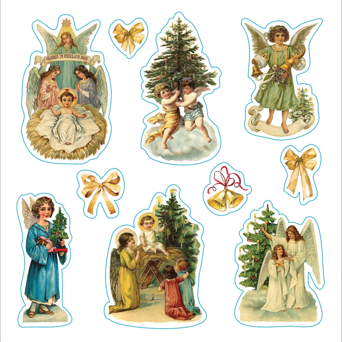 Libro de pegatinas navideñas