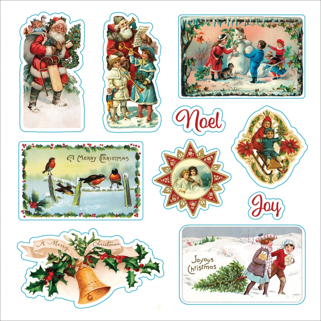 Libro de pegatinas navideñas