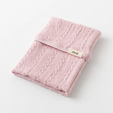 Midori Haramaki Knitted Notebook Cover - Baby Pink