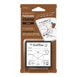 Midori Pre-inked Stamp-Coffee

This is an ink-penetrating stamp that can beautifully print even fine patterns, and can be painted over or used to write records or messages. It is a stacking type that can be stored by stacking. It is a square shape that is easy to press, and can be pressed approximately 1,000 times.&nbsp;