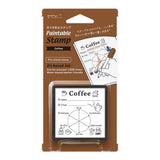 Midori Pre-inked Stamp-Coffee

This is an ink-penetrating stamp that can beautifully print even fine patterns, and can be painted over or used to write records or messages. It is a stacking type that can be stored by stacking. It is a square shape that is easy to press, and can be pressed approximately 1,000 times.&nbsp;