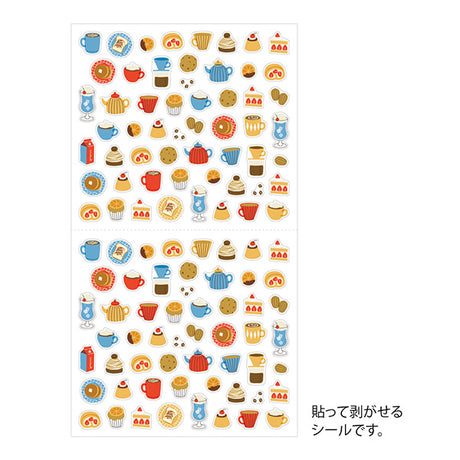 Midori Sticker Sheet - Cafe


The "café pattern" is a collection of delicious items that are likely to be on the café menu, such as café lattes, tea, pancakes, and baked goods, and is perfect for when you want to take a break.