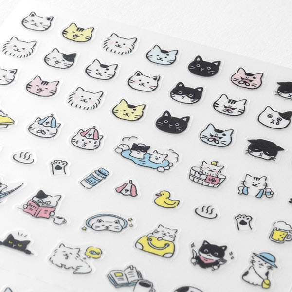 Midori Sticker Sheet - Emoji Cat


The "Emoji Cat Pattern" is a design that can be used like an emoji with a loose touch, with many cats with various expressions. It is a small type of sticker, so it is perfect for decorating the squares of the monthly block page! You can easily use it on weekly pages and memo pages.