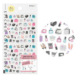 Midori Sticker Sheet - Shopping


The "shopping pattern" is a design that evokes the image of fun shopping, mainly cosmetics. It is put together in a cute and calm tone.