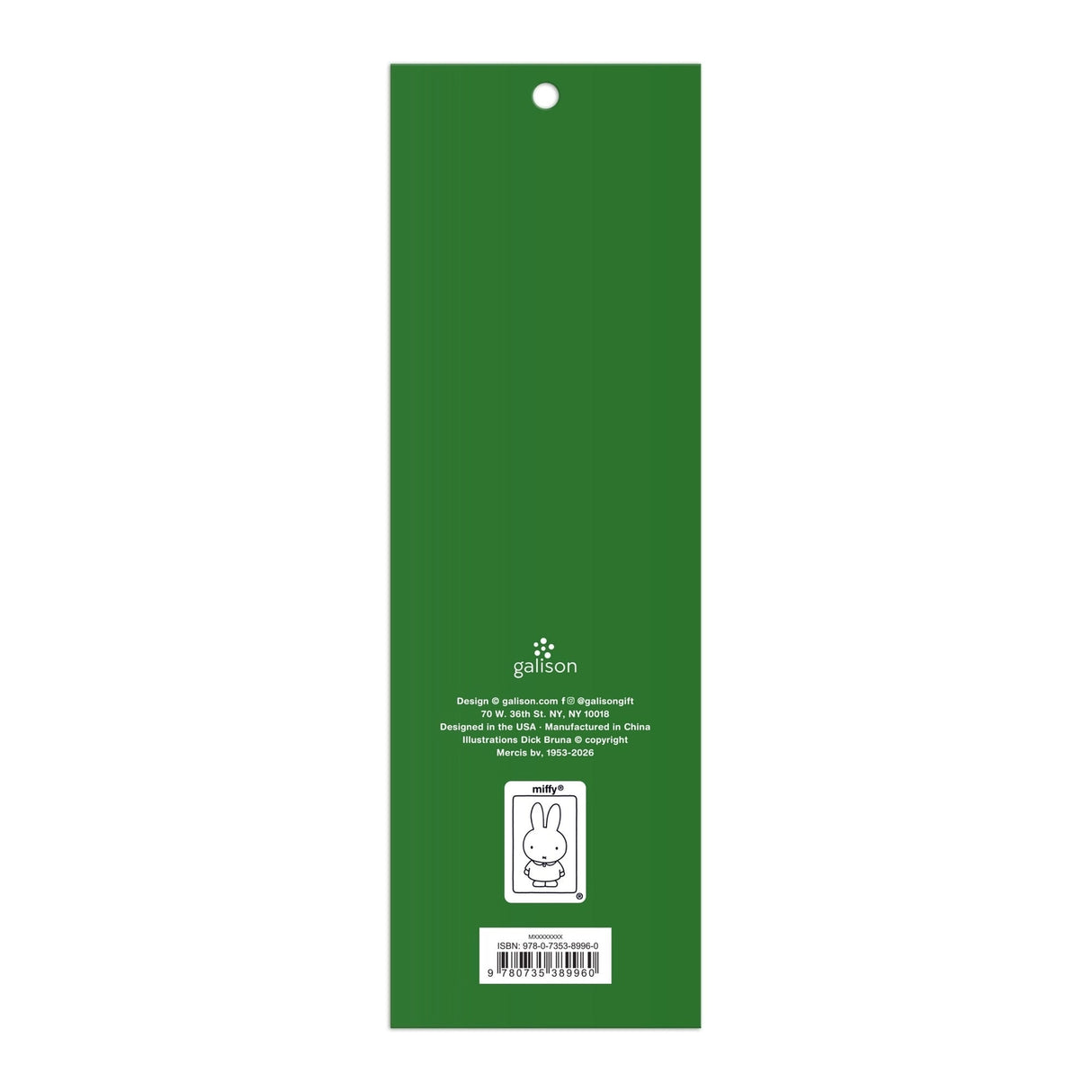 The Miffy Magnetic Bookmarks by Galison are a charming way to keep your place in your favorite book. Featuring sweet illustrations of Miffy in her classic poses, each bookmark folds at the top to clip securely onto the page—so you can easily find your spot without bending or losing your place.
