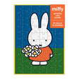 Discover the charm of Miffy, Dick Bruna's iconic character beloved by generations worldwide. Created in 1955 from bedtime stories told during a vacation in the Netherlands, Miffy has become a global icon. Send a puzzle in the mail to someone you love with the Miffy with Flowers Greeting Card Puzzle. Simply write your note on the back of the assembled puzzle, break apart the pieces, and seal the envelop before mailing to your loved one! Only 60 pieces and perfect for Miffy enthusiasts of all ages, it deliver