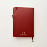 Fire Spirit Journal in a beautiful, rich dark terracotta colour🔥with Gold Foil Logo✨

Product Details:

Size: A5 (5.70 x 8.26 inches)
160 Dotted Grid Pages (5 x 5 mm)
2 Bookmarks
Elastic Band and Pen Holder
Expandable storage compartment