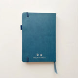 Jiji The Cat Journal in Ocean Blue with Holographic Edges and Logo 🌊✨

Product Details:

Size: A5 (5.70 x 8.26 inches)
160 Dotted Grid Pages (5 x 5 mm)
2 Bookmarks
Elastic Band and Pen Holder
Expandable storage compartment
