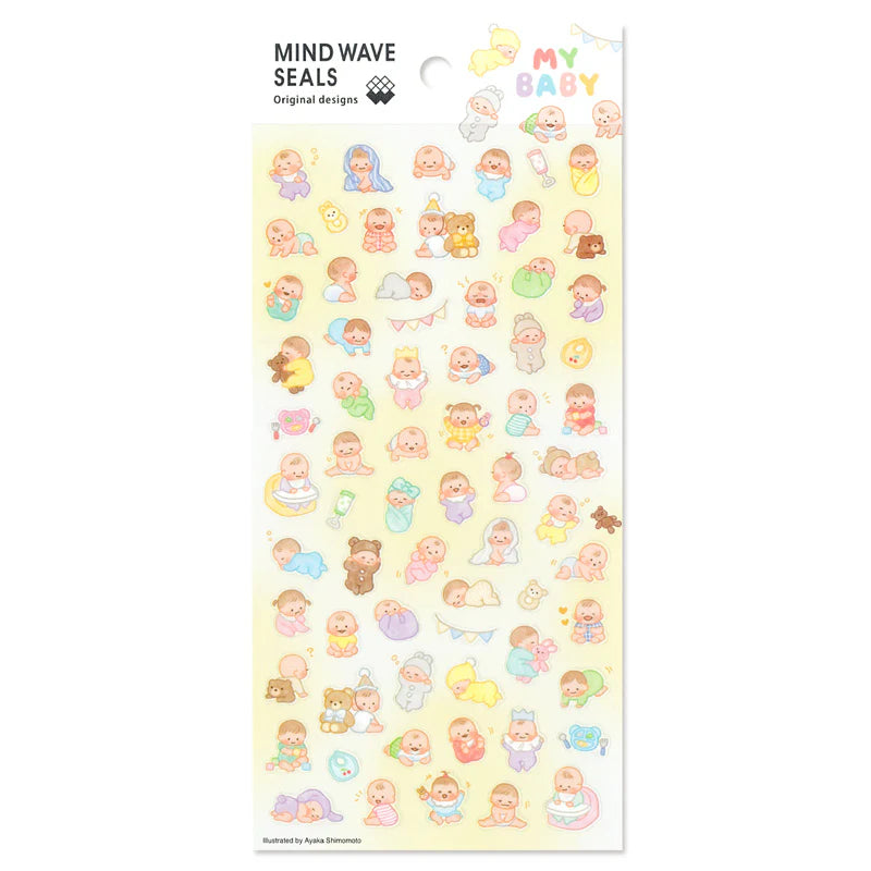 Mini-sized stickers featuring the adorable moments that can be captured and recorded in your own journal!

• This package includes 1 sheet of sticker
• Material: Transparent PET
• Package measures approx. 8" x 3.5"
• Made in Japan