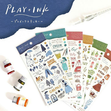 This is an ink touch style sticker drawn with a brush or glass pen. If you combine it with the writing with a glass pen, you will have a satisfying page that makes you feel as if you drew the illustration yourself.

• This package includes 1&nbsp;sheet of sticker
• Material: Masking Tape
• Package measures approx. H202 x W93 x D1mm
• Made in Japan