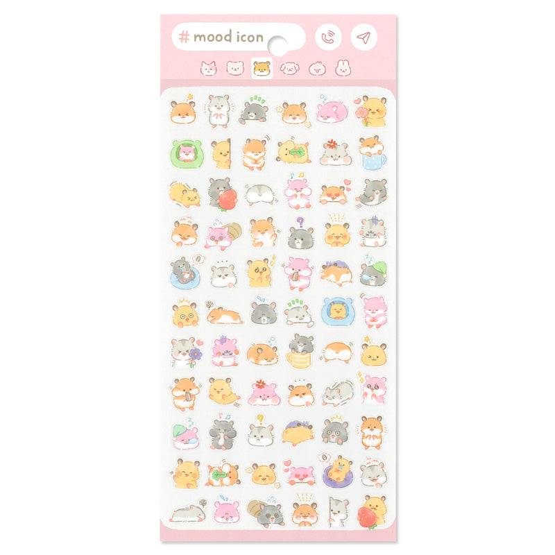 Mind Wave Mood Icon Sticker Sheet - Hamster