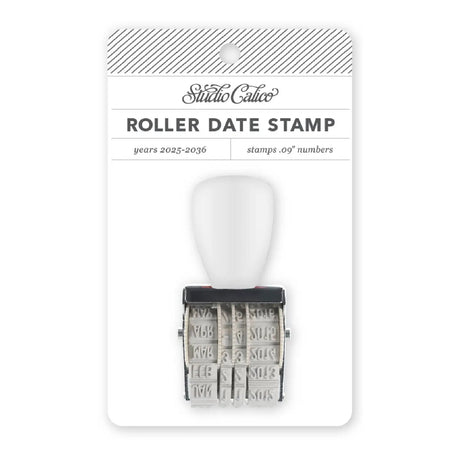 Add a timeless touch to your planning and journaling with the Mini Roller Date Stamp. Covering the years 2025–2036, this compact stamp is perfect for labeling pages, memory-keeping, organizing documents, or dating your creative projects. With crisp .09” number impressions and an easy-turn handle, it’s a fun and functional tool to keep at your desk or drop in your pencil pouch. Whether you’re a scrapbooker, bullet journaler, or list-maker, this little stamp makes a big impact. A great gift for stationery lov