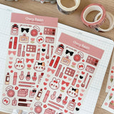 Cherry Rabbit - Miss Rabbit Makeup Sticker Sheet