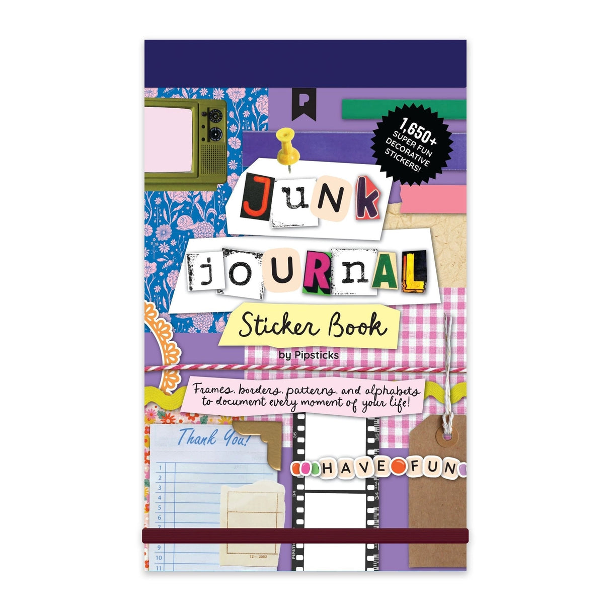 This pretty, Mix &amp; Match Junk Journal Sticker Book is just the thing to keep your to-do list in order, jot down brilliant ideas or doodle during your next conference call!

Measures 6.25" x 8.5" with 75 tear off pages.