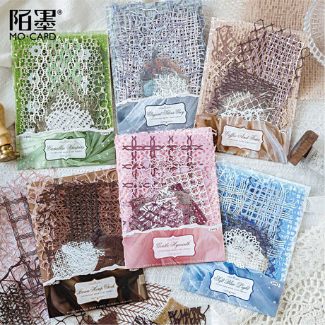 This vintage themed ephemera pack includes 23 pieces of cute paper materials in different color schemes! Each pack comes with pieces in varying styles with a unique set of designs.

These pieces make great card decoration, collage pieces, or additions to your journal spreads!