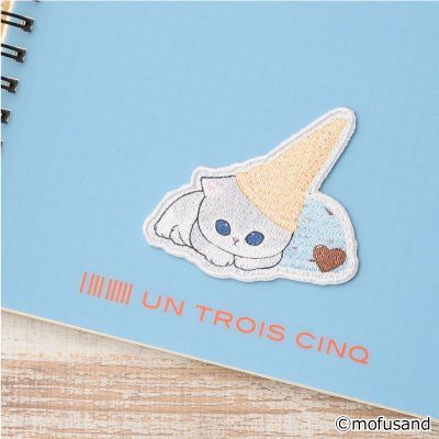 Mofusand Icecream Embroidery Iron-on Patch