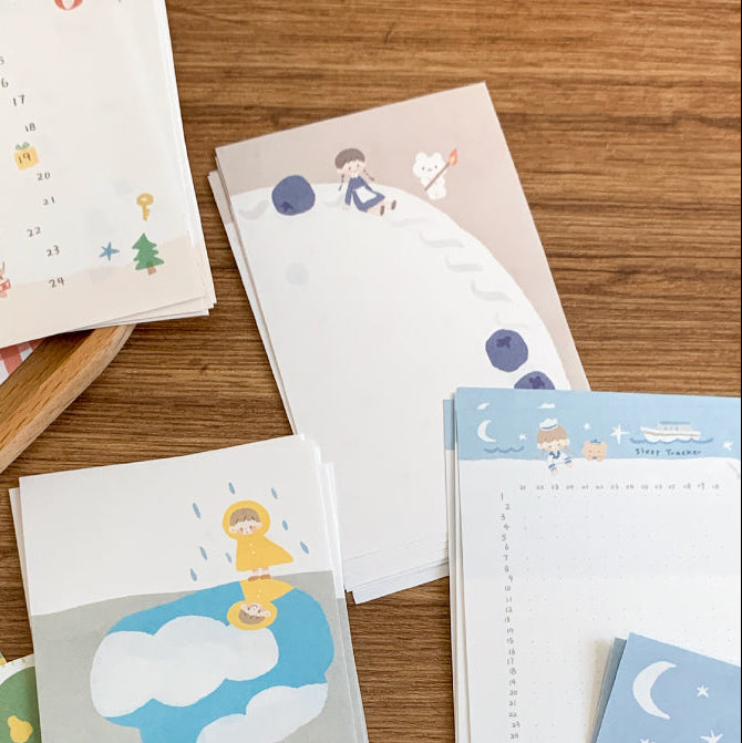 Molinta - Blueberry Cake A7 Memo Pad

Enjoy 20 sheets of this memo pad used to keep track of your daily tasks or habits to add to your journaling experience!

Specifications: 80mmx120mm
Material: 120g white kraft paper
Number of pages: 20