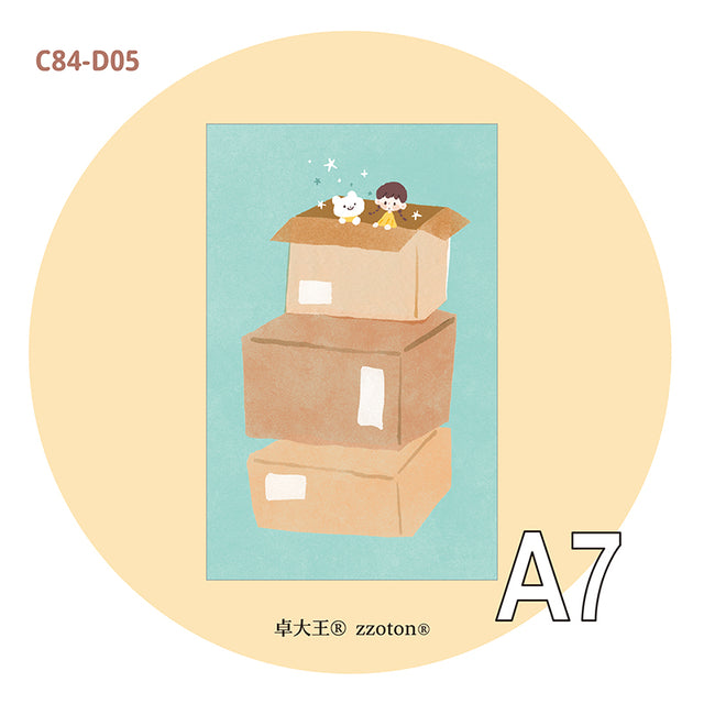 Molinta - Cardboard Box A7 Memo Pad

Enjoy 20 sheets of this memo pad depicting a stack of cardboard boxes to your writing experience!

Specifications: 80mmx120mm
Material: 120g white kraft paper
Number of pages: 20