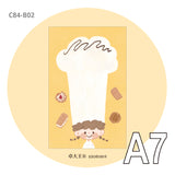 Molinta - Chef Azhuo's Hat A7 Memo Pad

Enjoy 20 sheets of this memo pad used to keep track of your daily tasks or habits to add to your journaling experience!

Specifications: 80mmx120mm
Material: 120g white kraft paper
Number of pages: 20