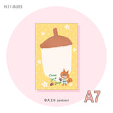 Molinta - Crayon Animal A7 Memo Sheets

Enjoy these cute memo sheets featuring different animals drawn with crayon-like art style!

Specifications: 80mmx120mm
Material: 120g cotton paper

Number of pages: 10
