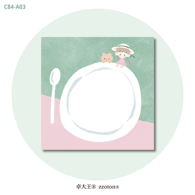 Molinta - Dinner Plate Sticky Notes

Take notes or decorate your planner with this cute sticky note set!

50mm x 50mm
120g white kraft paper
50 pages