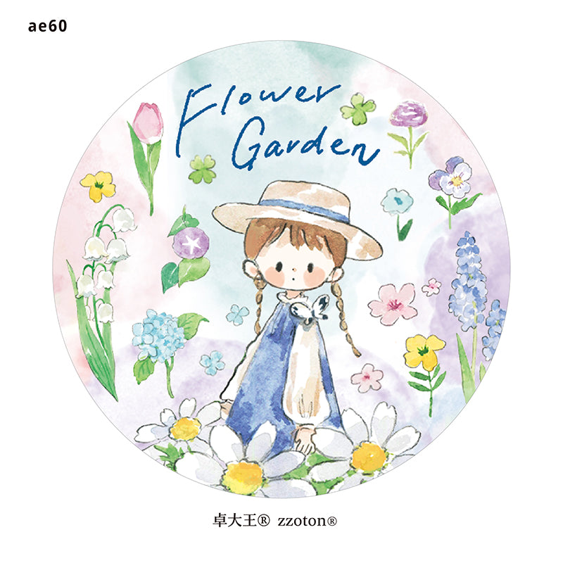 Molinta - Flower Garden Washi Sticker Roll