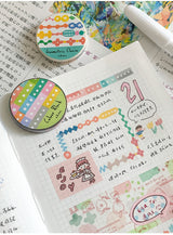 Molinta - Geometric Chain Washi Tape swatches