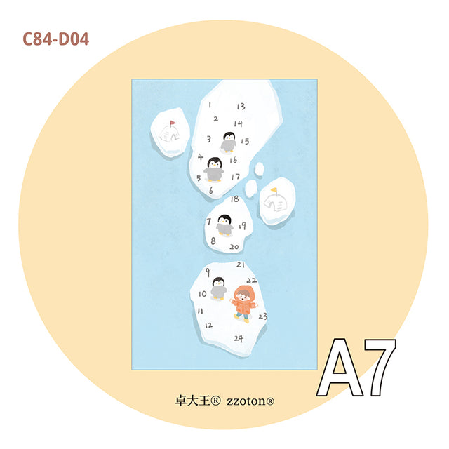 Molinta - Glacier Penguin A7 Memo Pad

Enjoy 20 sheets of these penguins on glaciers inspired memo pad to your writing experience!

Specifications: 80mmx120mm
Material: 120g white kraft paper
Number of pages: 20