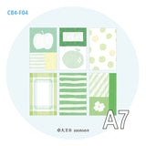 Molinta - Green Story A7 Memo Sheets

Enjoy these cute memo sheets with 6 different patterns front and back! 4 pages of each pattern.

Specifications: 80mmx120mm
Material: 120g cotton paper

Number of pages: 24