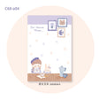 Molinta - Leisure Moment A7 Notepad

Enjoy 50 sheets of this adorable design of spending leisure moments with tea while relaxing! It can be personalized with hole punches to add to your binder or be pasted in your notebook to brighten up your pages.

Specifications: 80mmx120mm
Material: 100g white kraft paper
Number of pages: 50