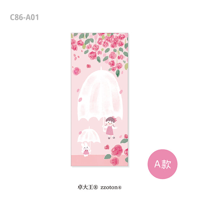 Molinta - Long Sticky Notes

Take notes or decorate your planner with this cute sticky note set! This set includes 6 different patterns!

48mm x 105mm
120g white kraft paper
48 sheets - 6 different patterns within the sticky note pad