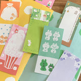 Molinta - Long Sticky Notes B

Take notes or decorate your planner with this cute sticky note set! This set includes 6 different patterns!

48mm x 105mm
120g white kraft paper
48 sheets - 6 different patterns within the sticky note pad