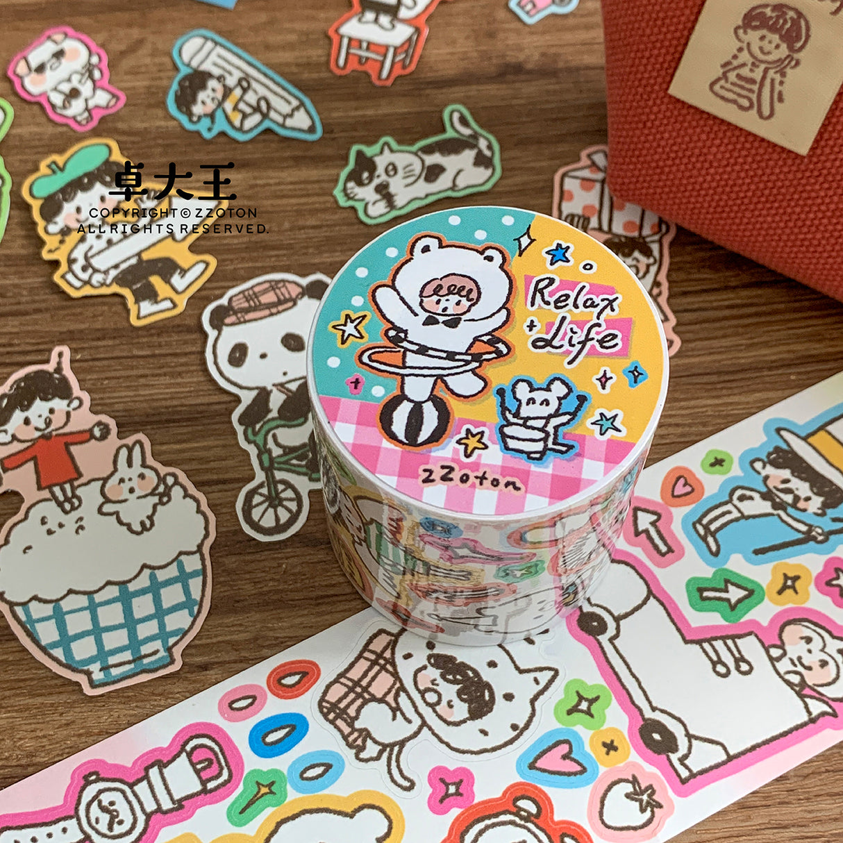 Molinta - Relax Life Sticker Roll Doodle