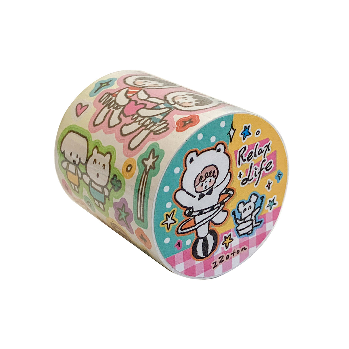 Molinta - Relax Life Sticker Roll Doodle Style Kiss Cut Washi