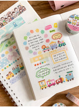 Molinta - Train Washi Tape swatches spreads