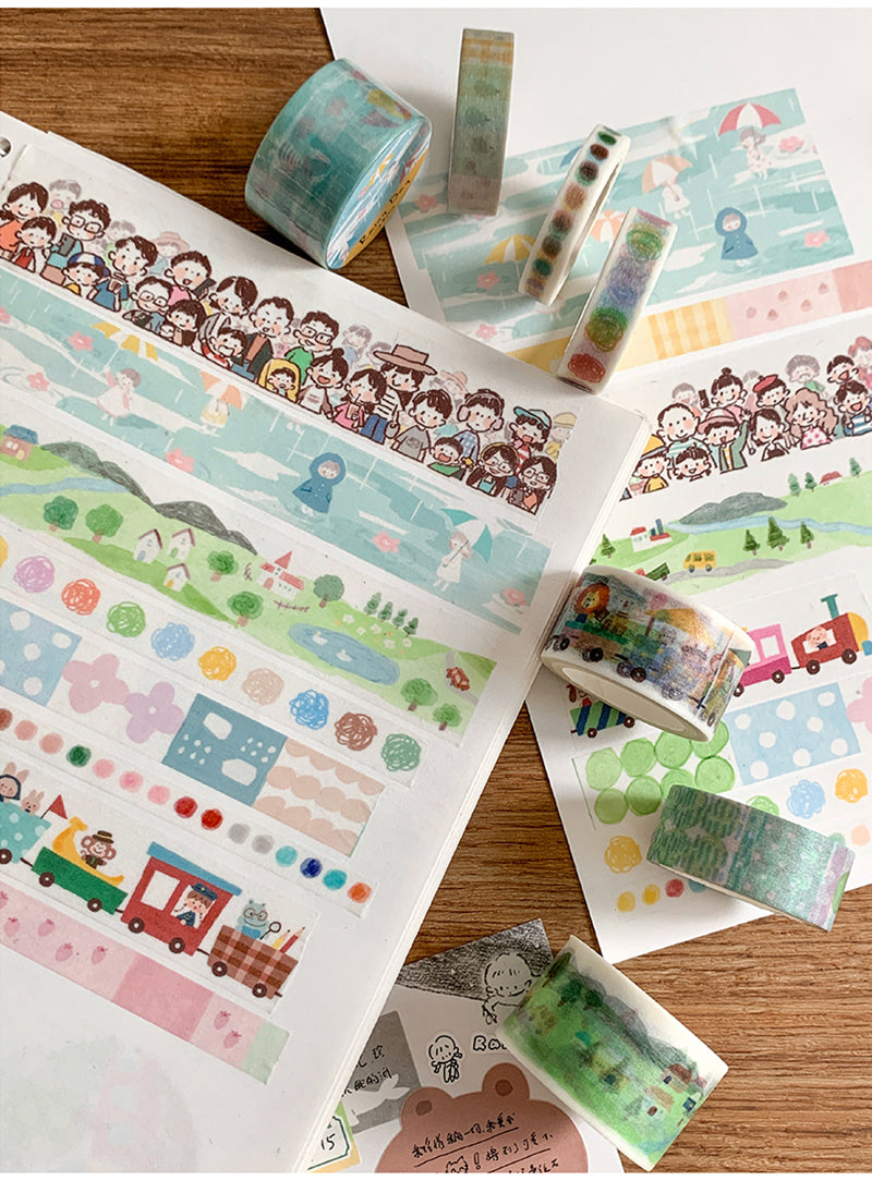 Molinta - Wool Ball Washi Tape Swatches