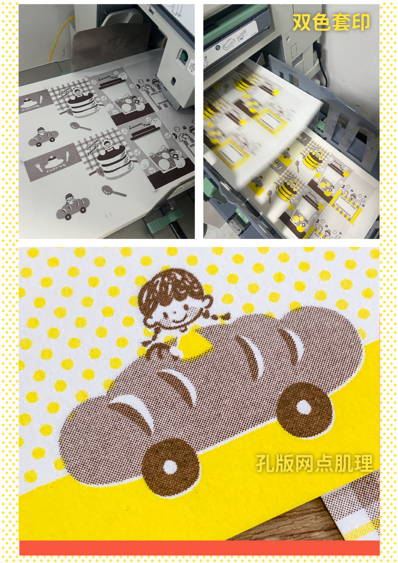Molinta - Yellow Brown M5 Memo Sheets

This includes 4 different designs that were created through a risograph printing process to achieve a nostalgic feel. The colors vary in depth, and the images on each sheet will have slight color registration deviations which is the unique feature of RISO printing.

Specifications: 65mmx105mm
Material: 100g cotton paper

Number of pages: 16