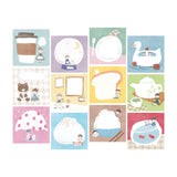 Molinta - Coffee Sticky Notes

Take notes or decorate your planner with this cute sticky note set! Perfect for jotting quick reminders, marking pages, or decorating your journal, this petite sticky note pad brings adorable vibes to your everyday stationery routine.

With 14 different designs you can pick your favorites or collect them all!

50mm x 50mm (Approx 2in x 2in)
120g white kraft paper
50 pages

Includes 1 pattern