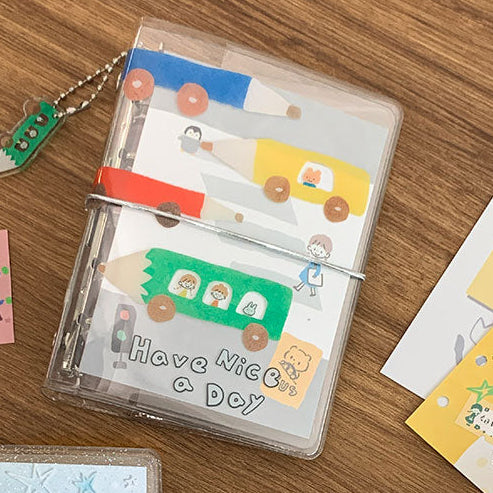 Molinta Binder - Pencil Car

Cute, compact, and wonderfully portable — the&nbsp;Pencil Car Binder is designed to make everyday planning feel fun and easy. An elastic closure keeps everything secure, and the included pencil car keychain adds an extra touch of charm that makes this binder feel like a tiny traveling companion.

This binder is built in the M5 size, making it wonderfully portable — easy to slip into bags, pouches, or carry on the go.

Specifications:

M5: 95mm x 128mm, 5 rings


Inserts not incl