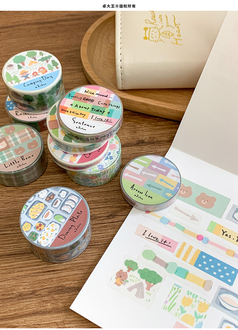 Molinta Candy Chain Washi Tape Journaling Spread