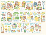 Molinta Colors: Yellow, Grass Green, and Blue Washi Tapes